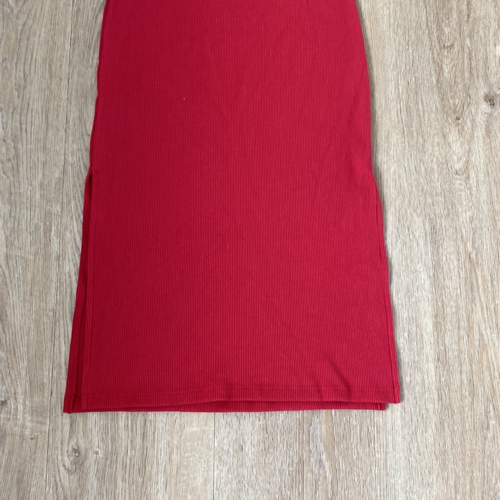 Forever 21 Red Midi Slip Dress - Picture 6 of 7